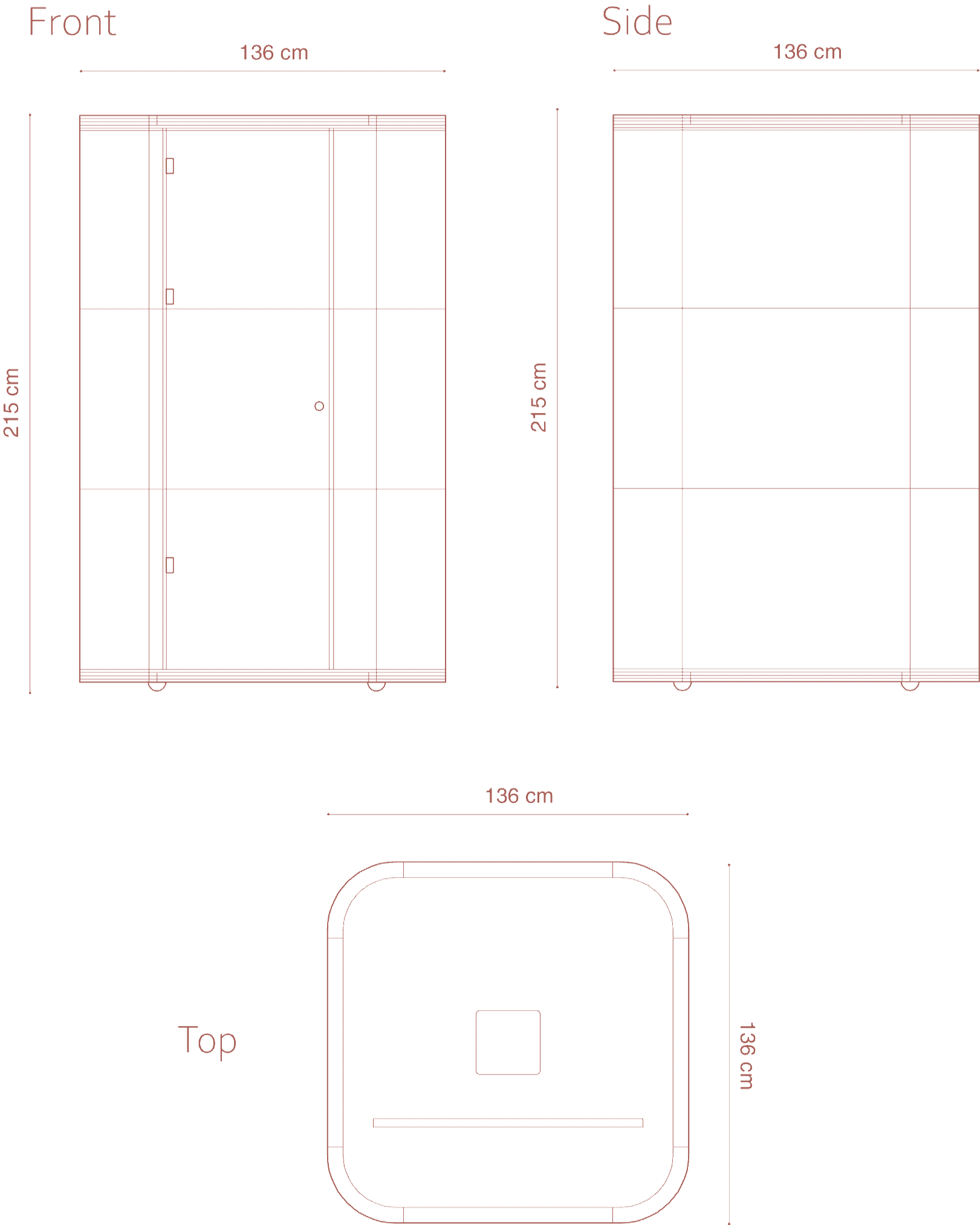 CUBE ACOUSTIC BOOTH diagram 1